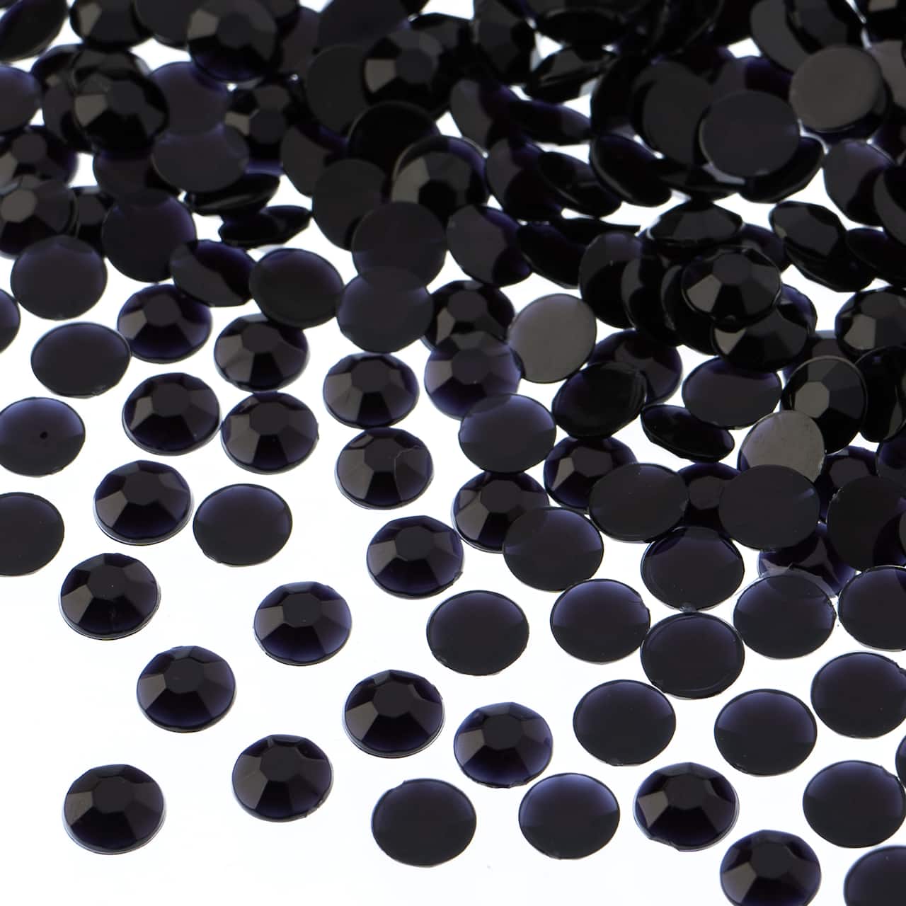 John Bead 6mm Acrylic Round Flat Back Rhinestones, 1,000ct.